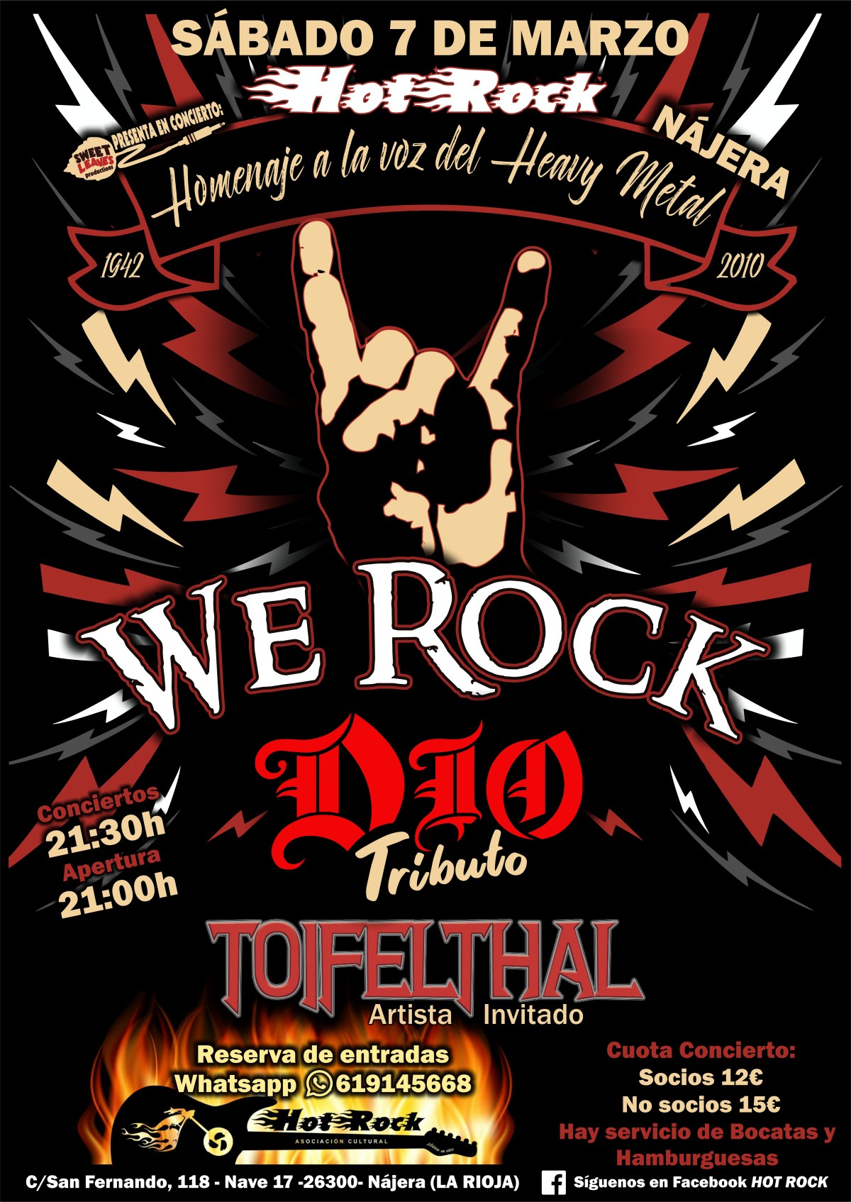 7 Marzo Hot Rock&nbsp;Nájera